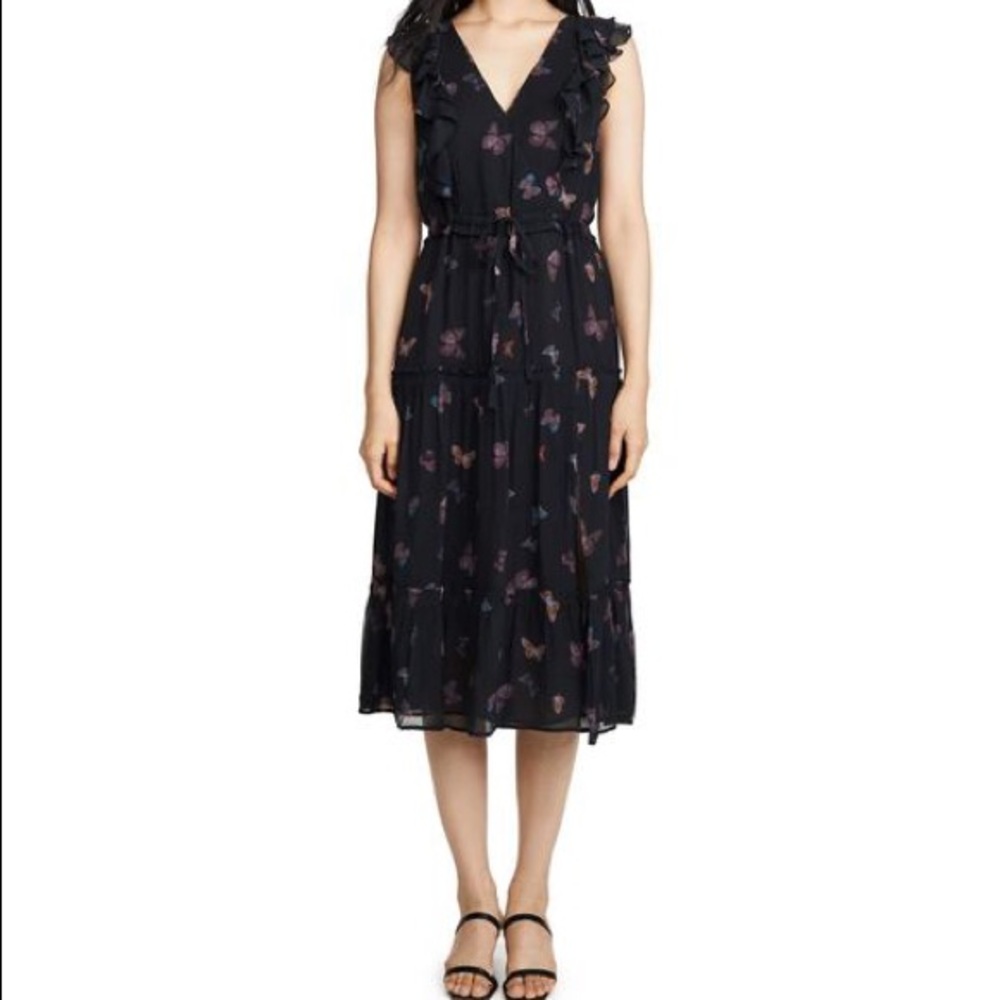 NWT Paige silk dress - Basil Butterfly - silk - M - Picture 2 of 7
